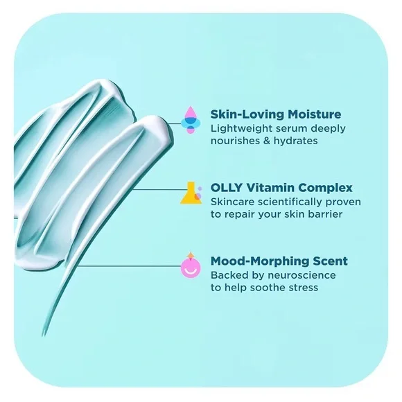 OLLY Calm Body Lotion-Serum with Hyaluronic Acid, Adaptogens & Vitamin B3 - Picture 4 of 4